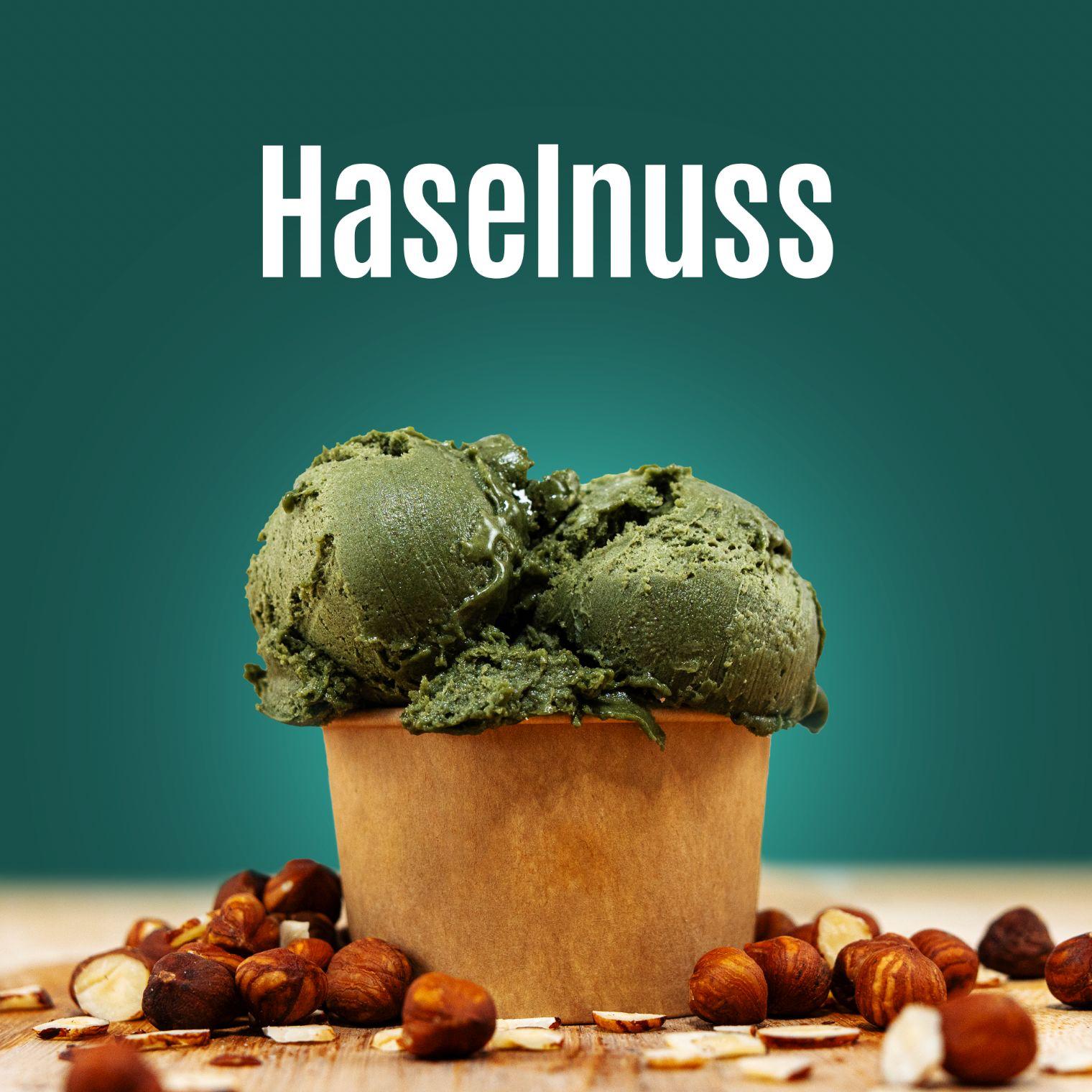 Haselnuss-Spirulina Ice